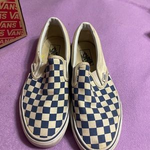 Checkered slip on Vans